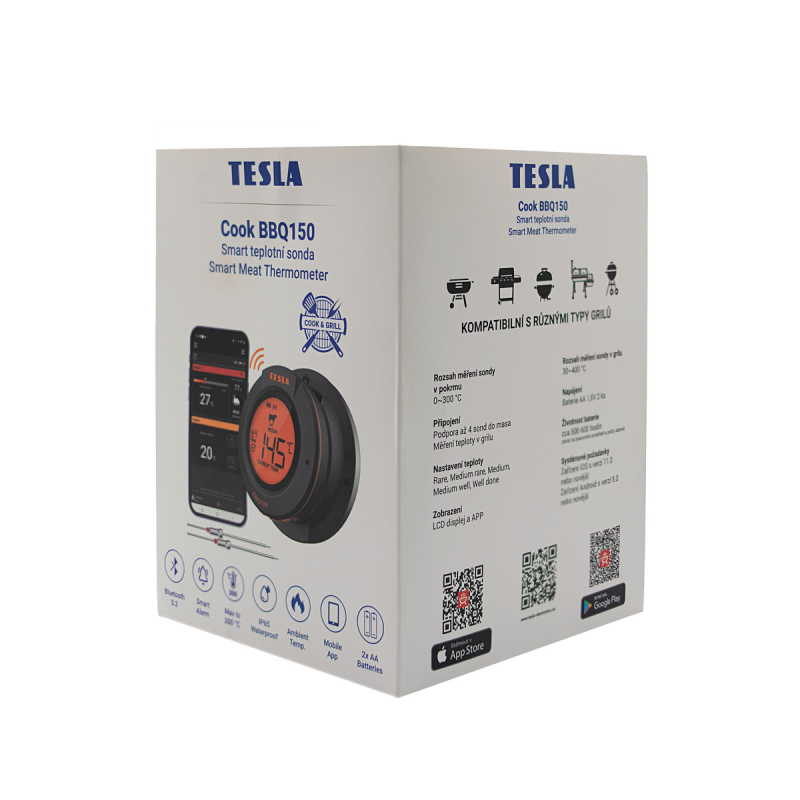 Tesla Cook BBQ 150 termometr do mięsa z sondą Bluetooth... | PartsPC.pl