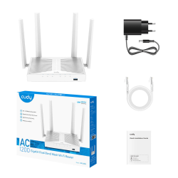 CUDY WR1300S | router, Wi-Fi 5, 2,4GHz/5GHz, Gigabit, USB | PartsPC.pl