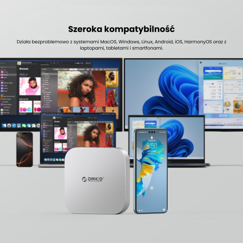 Orico Stacja dokująca do MacMini M4, USB-C 10 Gbps, z... | PartsPC.pl