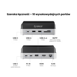 Orico Stacja dokująca do MacMini M4, USB-C 10 Gbps, z... | PartsPC.pl
