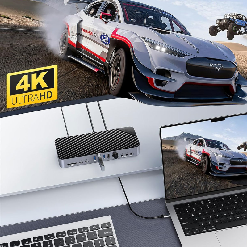 Orico Stacja dokująca USB-C 10 Gbps, 2x DP 4K, HDMI 4K... | PartsPC.pl