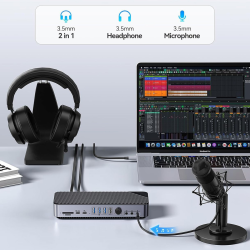 Orico Stacja dokująca USB-C 10 Gbps, 2x DP 4K, HDMI 4K... | PartsPC.pl