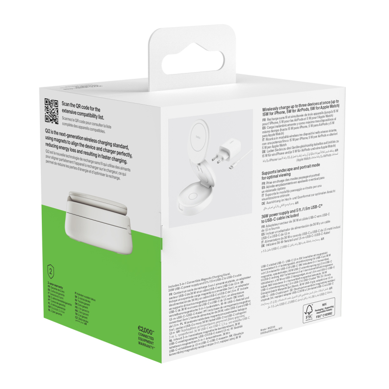 Belkin Ładowarka magnetyczna 3w1, składana, Qi2 15W... | PartsPC.pl