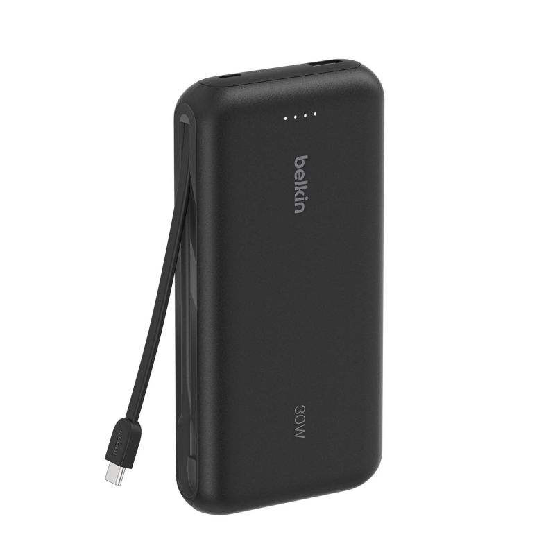 Belkin Powerbank 20 000 mAh, 30W, wbudowany kabel USB-C... | PartsPC.pl