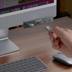 Orico Hub USB-C 5Gbps aktywny, przykręcany, 2x USB-A... | PartsPC.pl