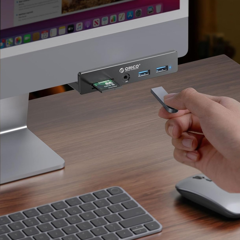 Orico Hub USB-C 5Gbps aktywny, przykręcany, 2x USB-A... | PartsPC.pl