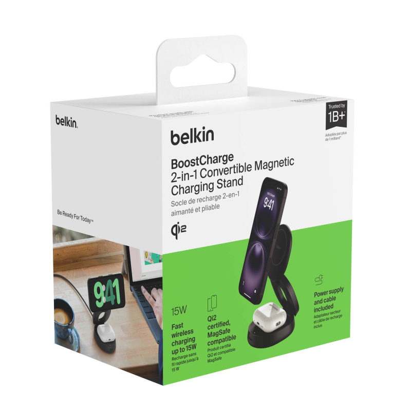 Belkin Ładowarka magnetyczna 2w1, składana, Qi2 15W... | PartsPC.pl