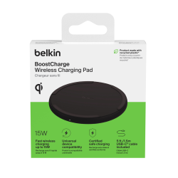 Belkin Ładowarka bezprzewodowa 15W, zasilacz 20W, czarna | PartsPC.pl