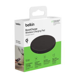 Belkin Ładowarka bezprzewodowa 15W, zasilacz 20W, czarna | PartsPC.pl