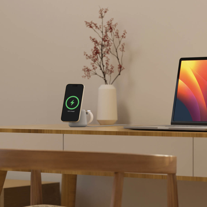 Belkin Ładowarka 2w1, magnetyczna Qi2 15W, do iPhone... | PartsPC.pl