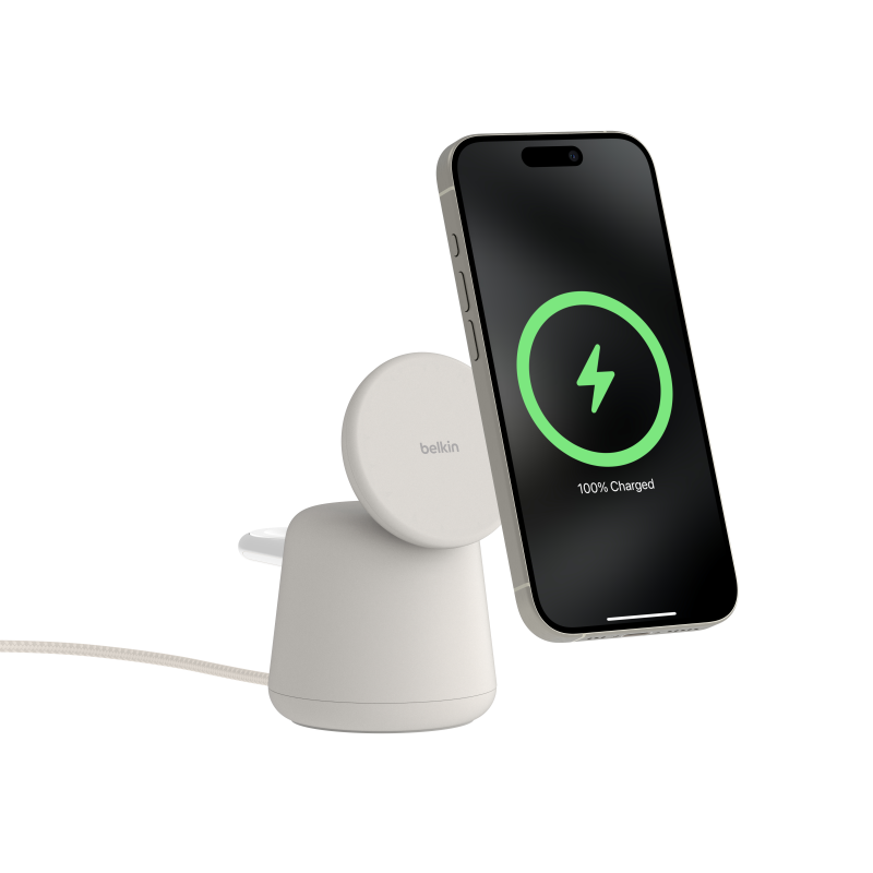 Belkin Ładowarka 2w1, magnetyczna Qi2 15W, do iPhone... | PartsPC.pl