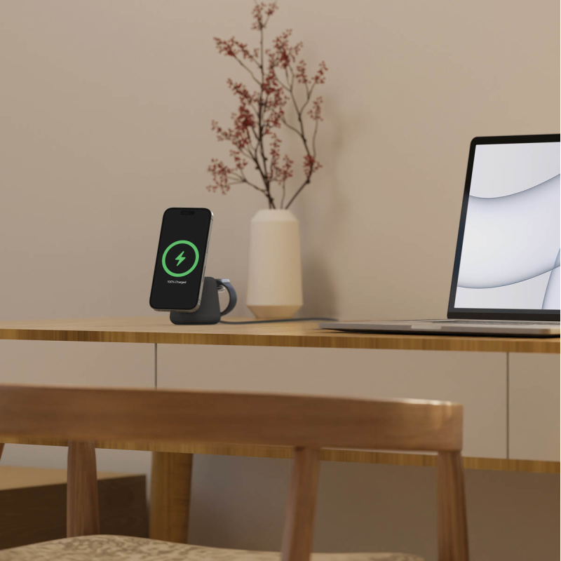 Belkin Ładowarka 2w1, magnetyczna Qi2 15W, do iPhone... | PartsPC.pl