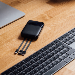 S-Link P104 Powerbank 10 000 mAh z wbudowanymi kablami... | PartsPC.pl