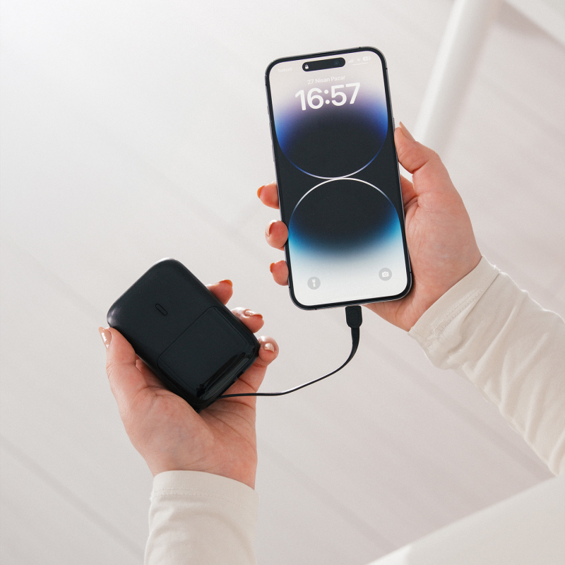 S-Link P109M Powerbank z wbudowanym kablem 10 000 mAh PD... | PartsPC.pl