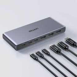 Unitek Przełącznik 4K HDMI/USB-C 4 in 1 out | PartsPC.pl