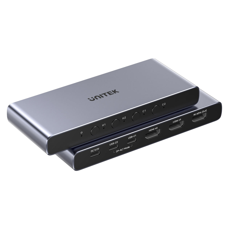 Unitek Przełącznik 4K HDMI/USB-C 4 in 1 out | PartsPC.pl