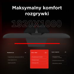 Rampage Crimson Monitor gamingowy 24,5'' 200Hz 0,5 ms... | PartsPC.pl