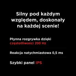 Rampage Crimson Monitor gamingowy 24,5'' 200Hz 0,5 ms... | PartsPC.pl