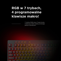 Rampage Klawiatura gamingowa z podstawką Simula RGB... | PartsPC.pl
