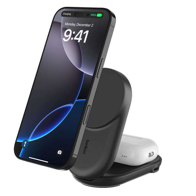 Belkin Ładowarka magnetyczna Qi2 25 W, składana 2w1... | PartsPC.pl