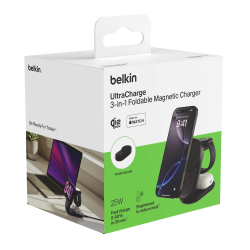 Belkin Ładowarka magnetyczna Qi2 25W, 3w1, składana... | PartsPC.pl
