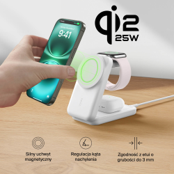 Belkin Ładowarka magnetyczna Qi2 25W, 3w1, składana... | PartsPC.pl