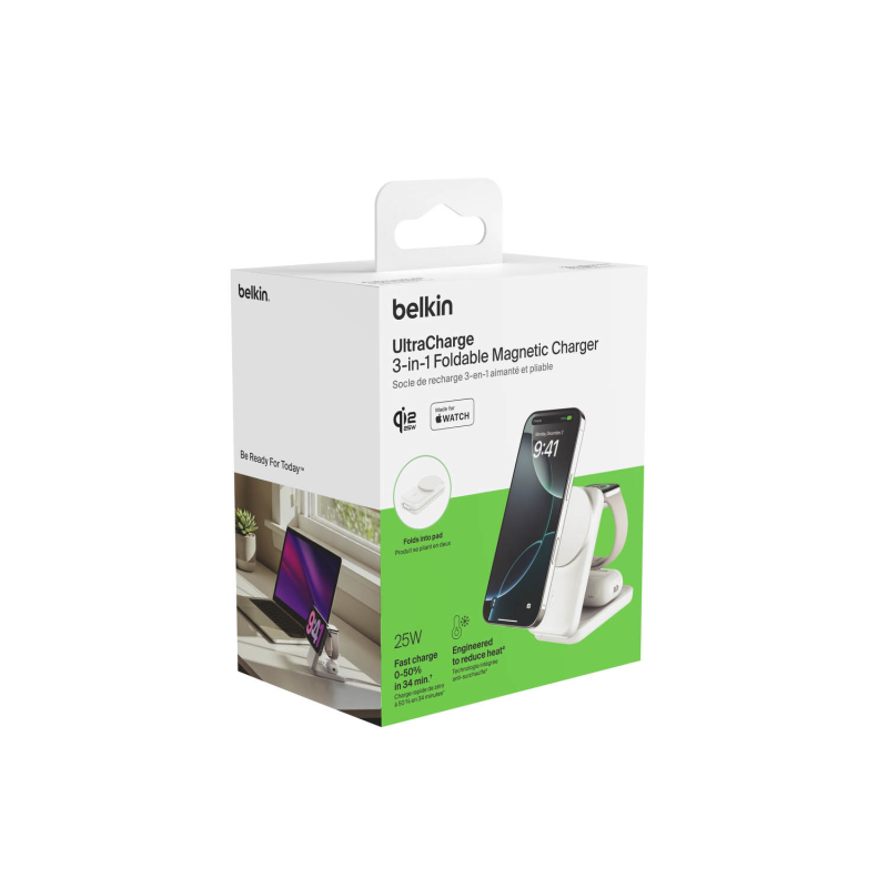 Belkin Ładowarka magnetyczna Qi2 25W, 3w1, składana... | PartsPC.pl