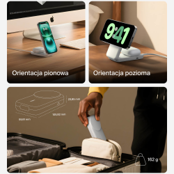 Belkin Ładowarka magnetyczna Qi2 25 W, składana 2w1... | PartsPC.pl