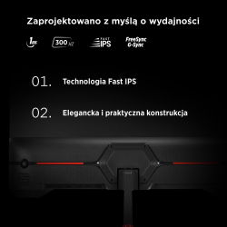 Rampage Crimson Monitor gamingowy 24,5'' 300Hz 1 ms Fast... | PartsPC.pl