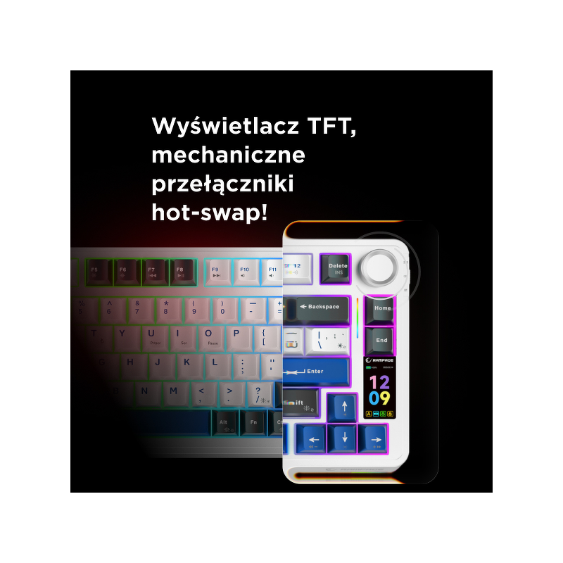 Rampage Quell Pro bezprzewodowa klawiatura mechaniczna... | PartsPC.pl