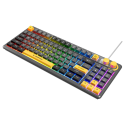 Rampage klawiatura gamingowa CYCLONE KNOB RGB 90% | PartsPC.pl