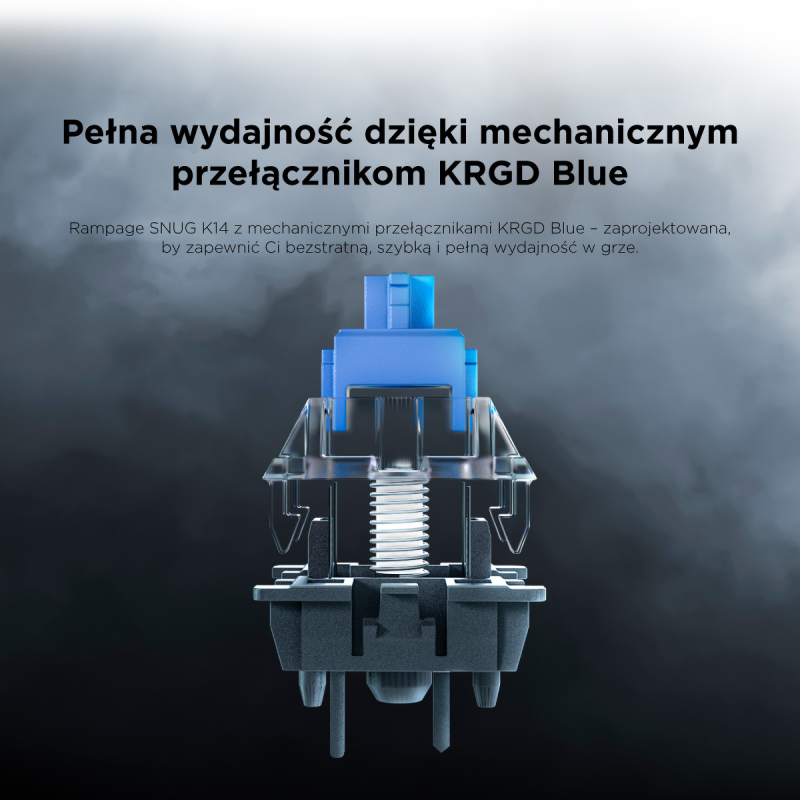 Rampage Klawiatura gamingowa mechaniczna Snug RGB KRGD... | PartsPC.pl