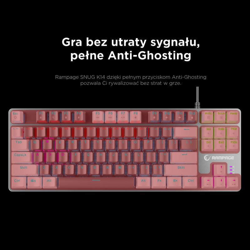 Rampage Klawiatura gamingowa mechaniczna Snug RGB KRGD... | PartsPC.pl