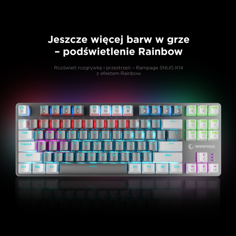 Rampage Klawiatura gamingowa mechaniczna Snug RGB KRGD... | PartsPC.pl