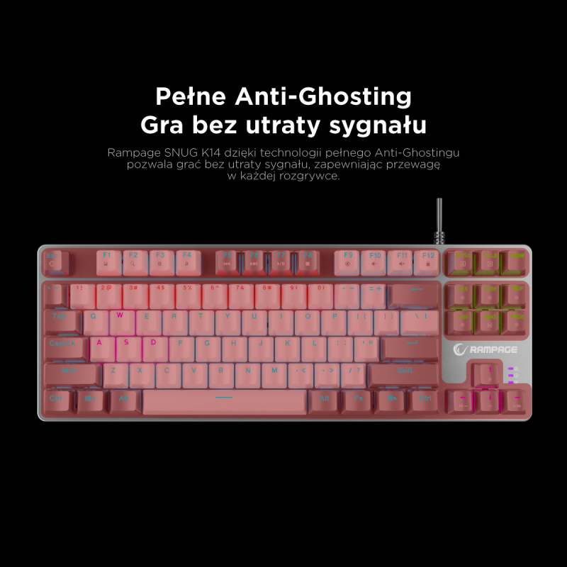 Rampage Klawiatura gamingowa mechaniczna Snug RGB KRGD... | PartsPC.pl