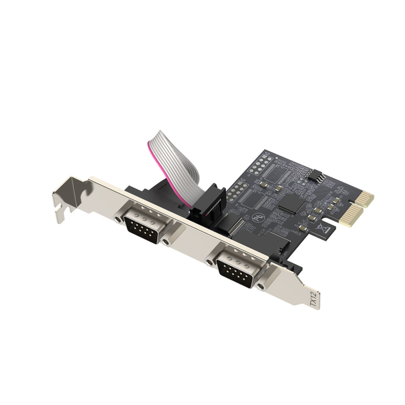 Unitek PCI Express kontroler 2x RS-232 Y-7504BBK01 | PartsPC.pl