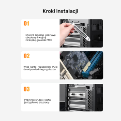 Unitek PCI Express kontroler 2x RS-232 Y-7504BBK01 | PartsPC.pl