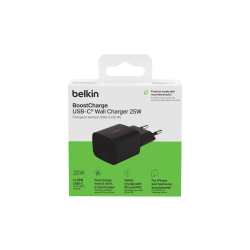 Belkin Ładowarka USB-C 25W PD 3.1, kompaktowa, czarna | PartsPC.pl
