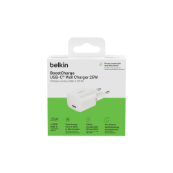 Belkin Ładowarka USB-C 25W PD 3.1, kompaktowa, biała | PartsPC.pl