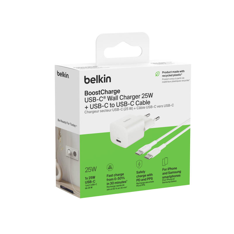 Belkin Ładowarka USB-C 25W PD 3.1, kompaktowa, kabel... | PartsPC.pl