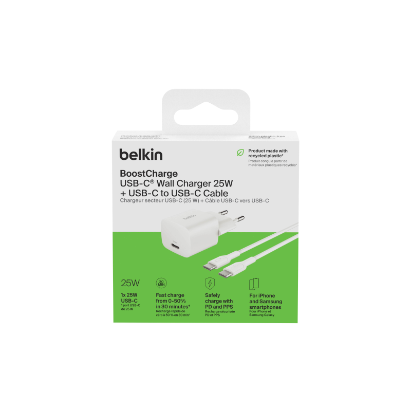 Belkin Ładowarka USB-C 25W PD 3.1, kompaktowa, kabel... | PartsPC.pl