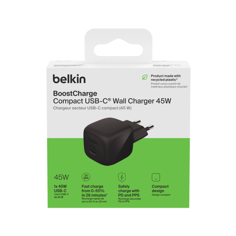 Belkin Ładowarka USB-C 45W, PD 3.1, BoostCharge... | PartsPC.pl