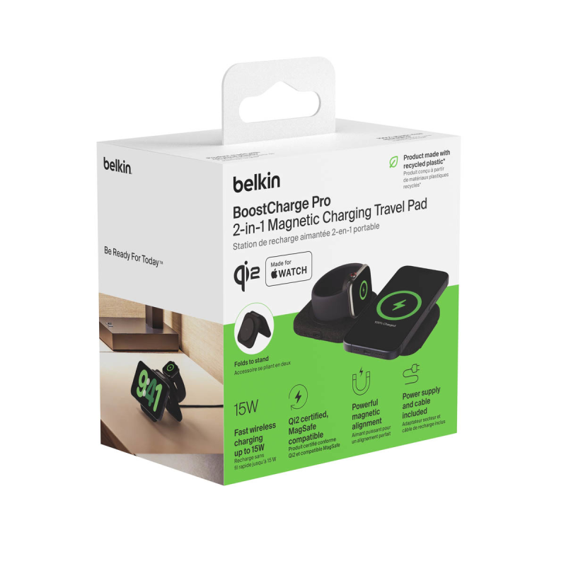 Belkin Ładowarka magnetyczna Qi2 15W, 2w1, składana... | PartsPC.pl