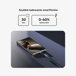 Unitek Przewód USB-C PD 60W 480Mbps z wyświetlaczem 1m z... | PartsPC.pl