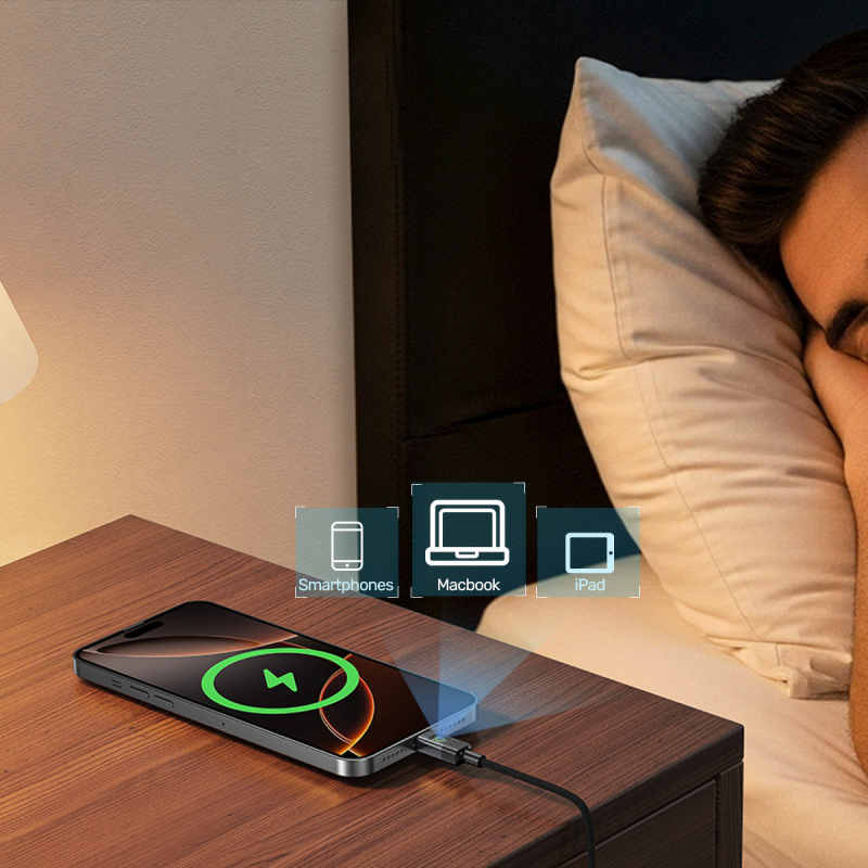 Unitek Przewód USB-C PD 60W 480Mbps z wyświetlaczem 2m z... | PartsPC.pl