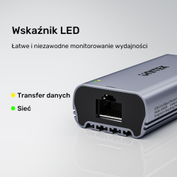 Unitek Adapter USB-C do RJ45 5Gbps | PartsPC.pl