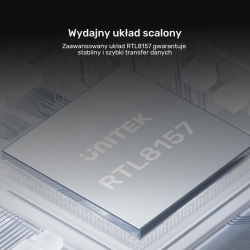 Unitek Adapter USB-C do RJ45 5Gbps | PartsPC.pl