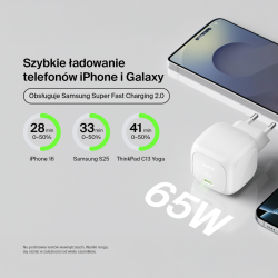 Belkin Ładowarka USB-C 65W, Compact, biała - Dyski twarde | PartsPC.pl