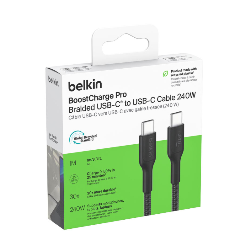 Belkin Kabel USB-C na USB-C 240 W, BoostCharge Pro, 1m... | PartsPC.pl