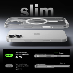 Belkin Etui na iPhone 17 magnetyczne, przezroczyste | PartsPC.pl